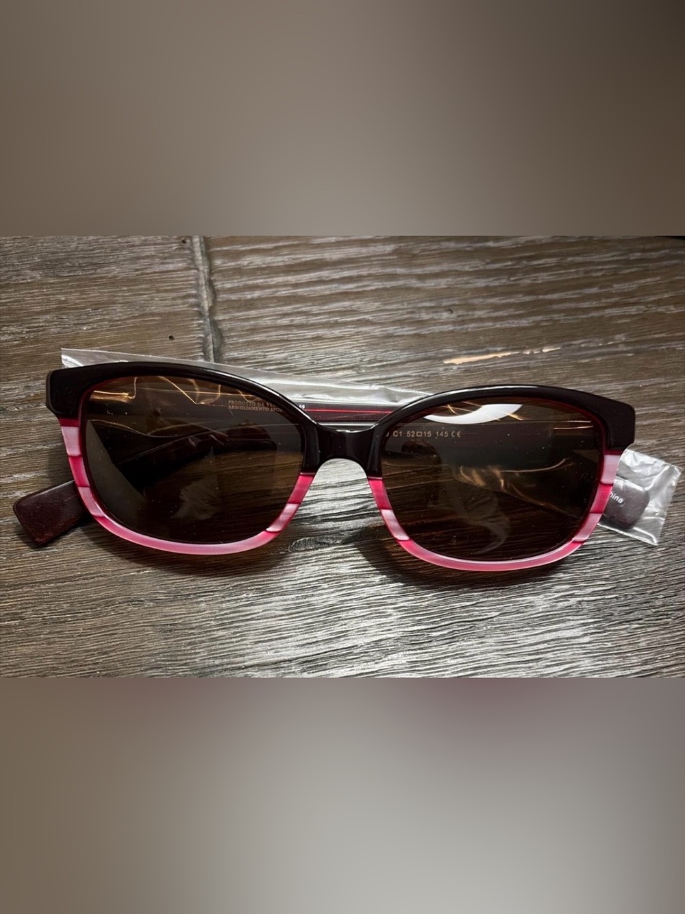 VERSACE V7069 C1 Black Frame Sunglasses with Pink Trim